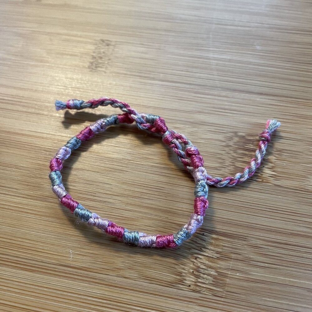 Prudence Bracelet, anklet, trendy, comfortable, tie, embroidery thread, woven, g